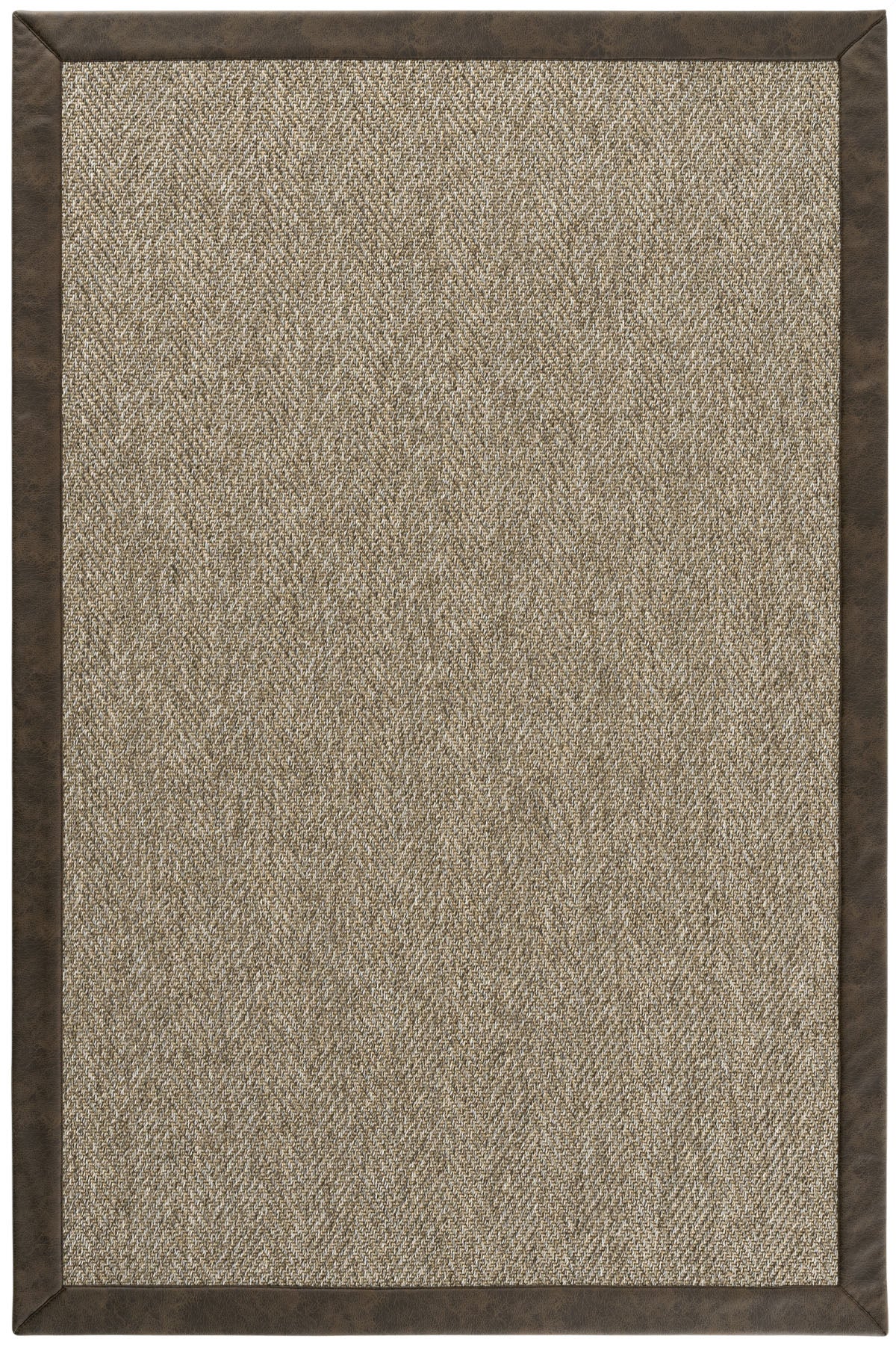 Sisalart Boston Deri Medusa Bordür Sisal Halı