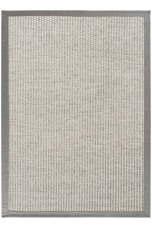 Sisalart Milano 666 Gri Keten Monterey Bordür Sisal Halı