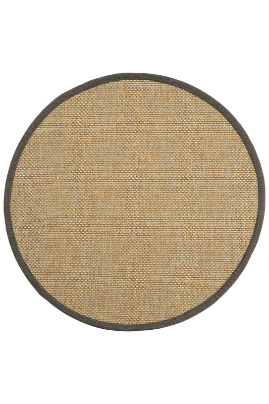 Sisalart Toronto Keten Monterey Bordür Yuvarlak Sisal Halı