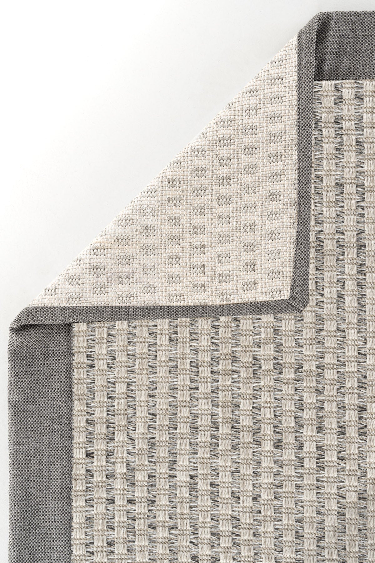 Sisalart Milano 666 Gri Keten Monterey Bordür Sisal Halı