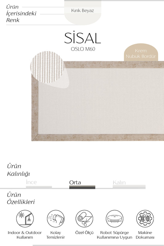 Sisalart Oslo Yolluk Antre Koridor Sisal Halı