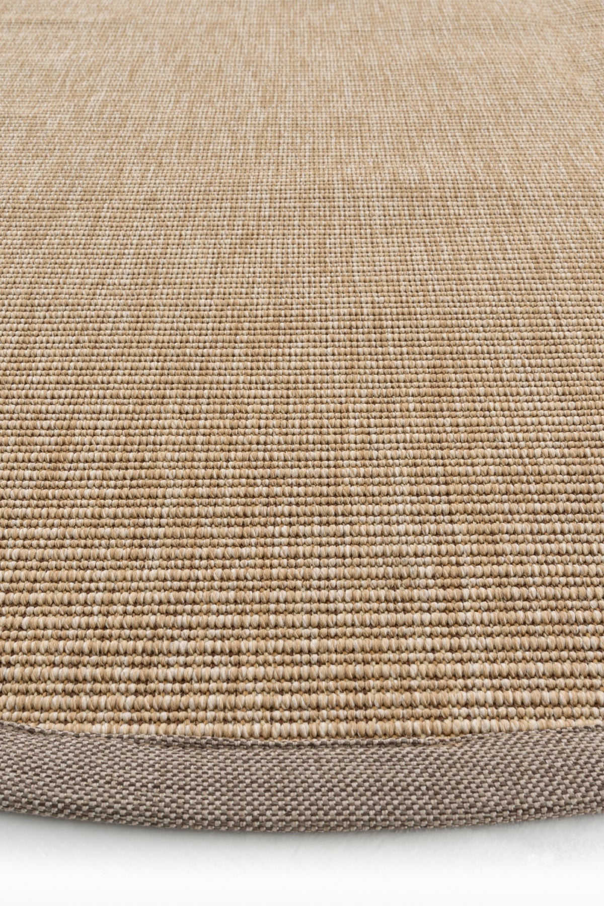 Sisalart Madrid Keten Monterey Bordür Yuvarlak Sisal Halı