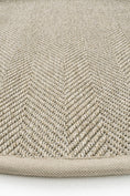 Resmi Galeri görüntüleyiciye yükleyin, Sisalart Sydney Keten Monterey Bordür Yuvarlak Sisal Halı