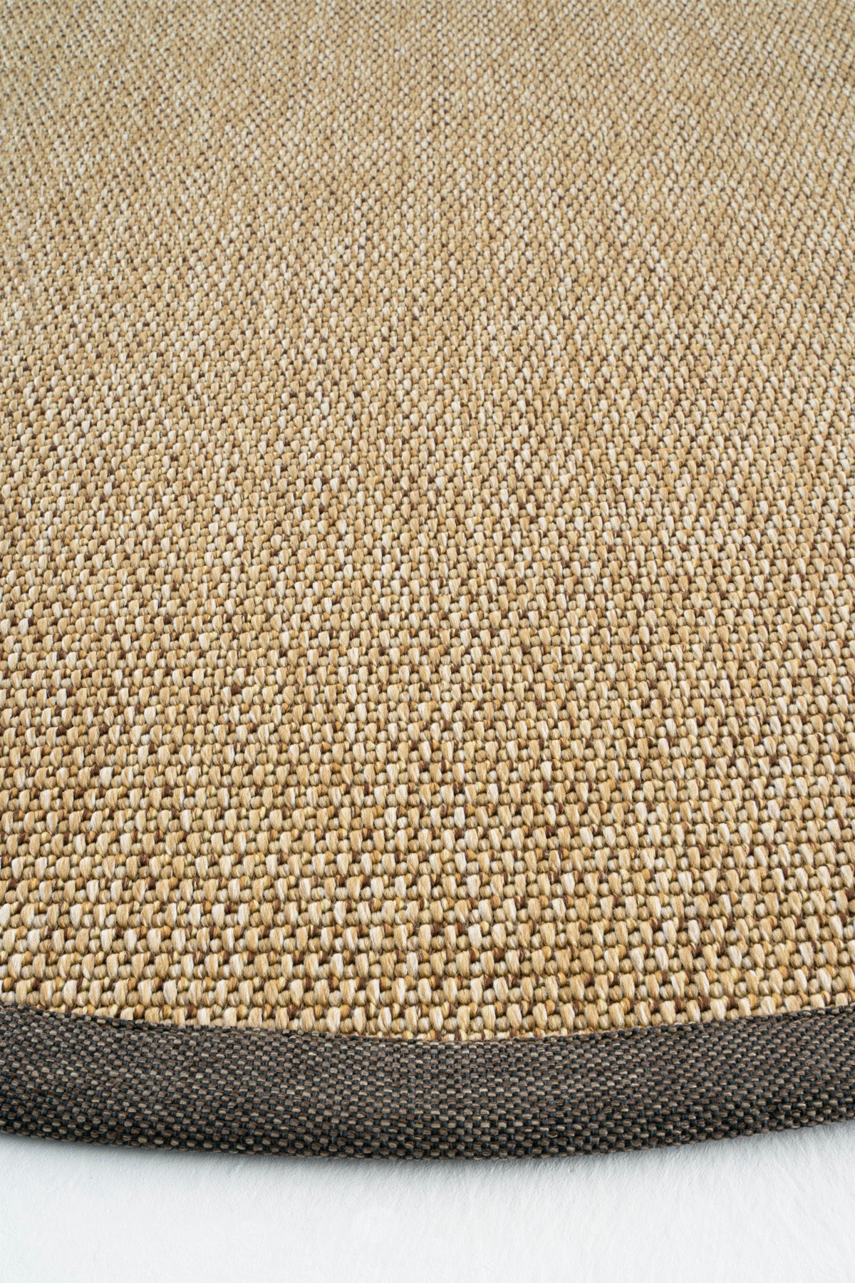 Sisalart Toronto Keten Monterey Bordür Yuvarlak Sisal Halı