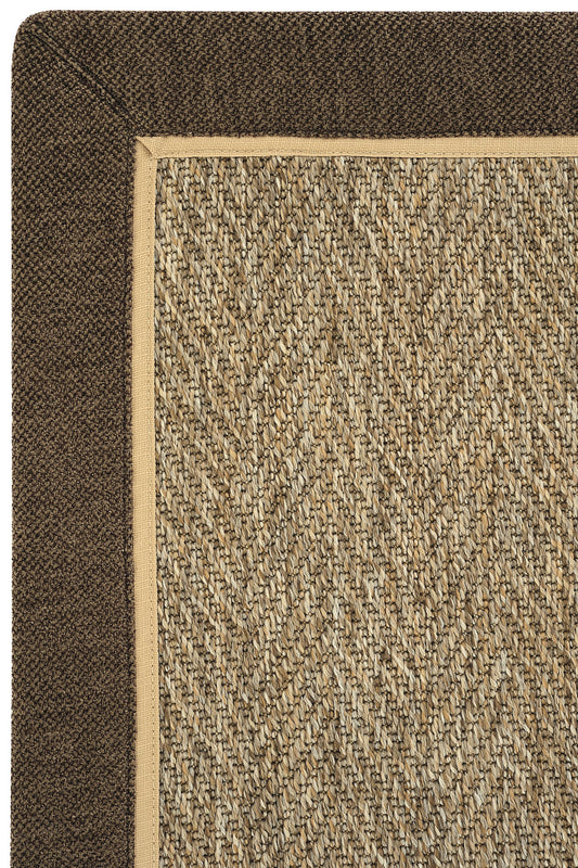 Sisalart Boston Keten Napoli Çift Bordür Sisal Halı