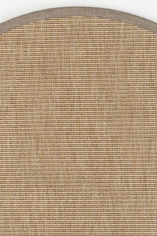 Madrid Keten Bordürlü Yuvarlak Sisal Halı | Sisalart