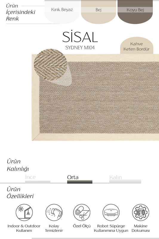 Sisalart Sydney Yolluk Antre Koridor Sisal Halı