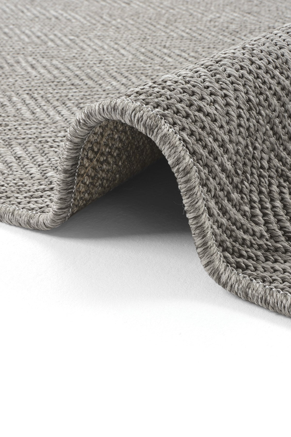 Sisalart Katlamalı Gri Basel Sisal Halı