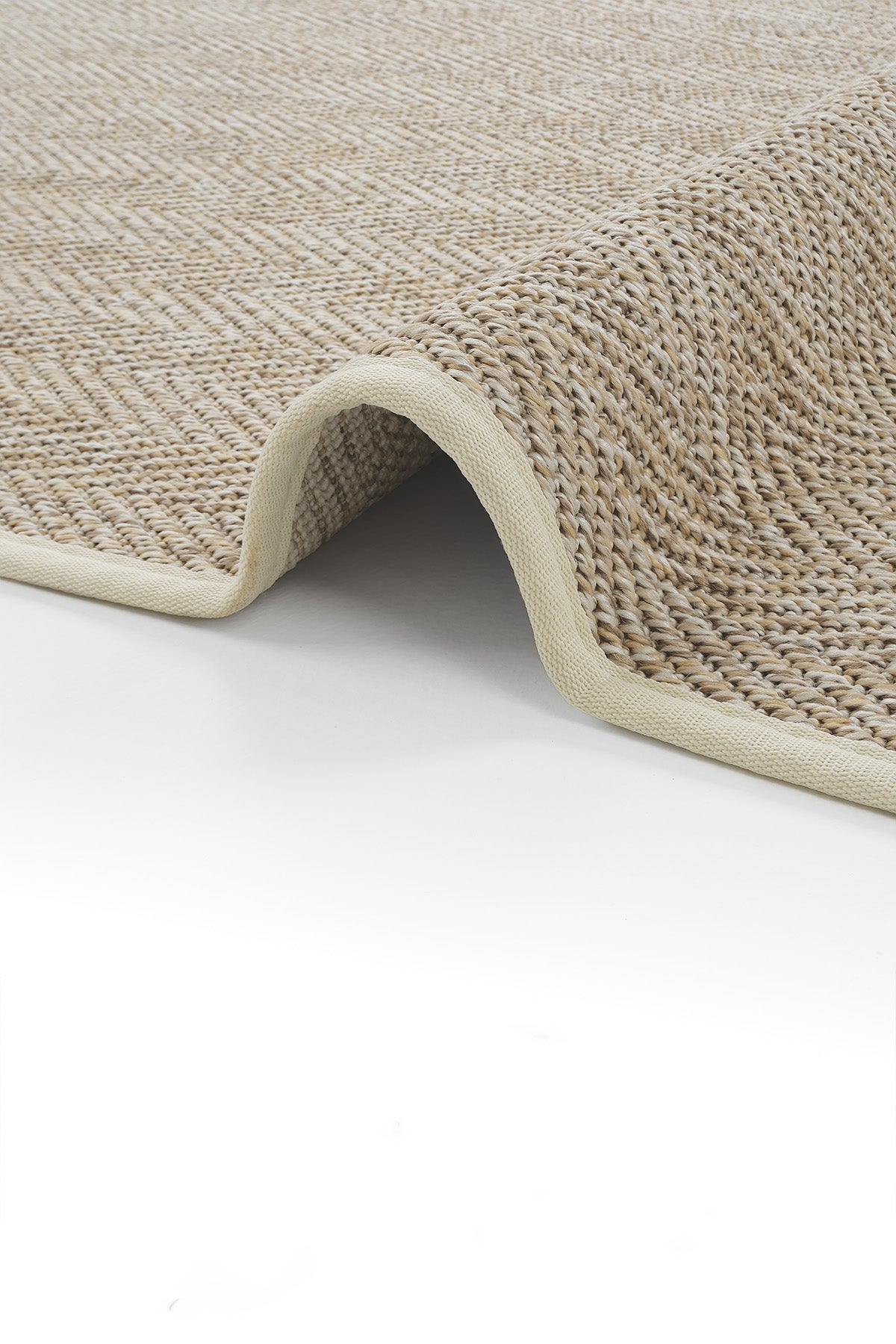 Sydney Krem Biye Bordürlü Sisal Halı | Sisalart