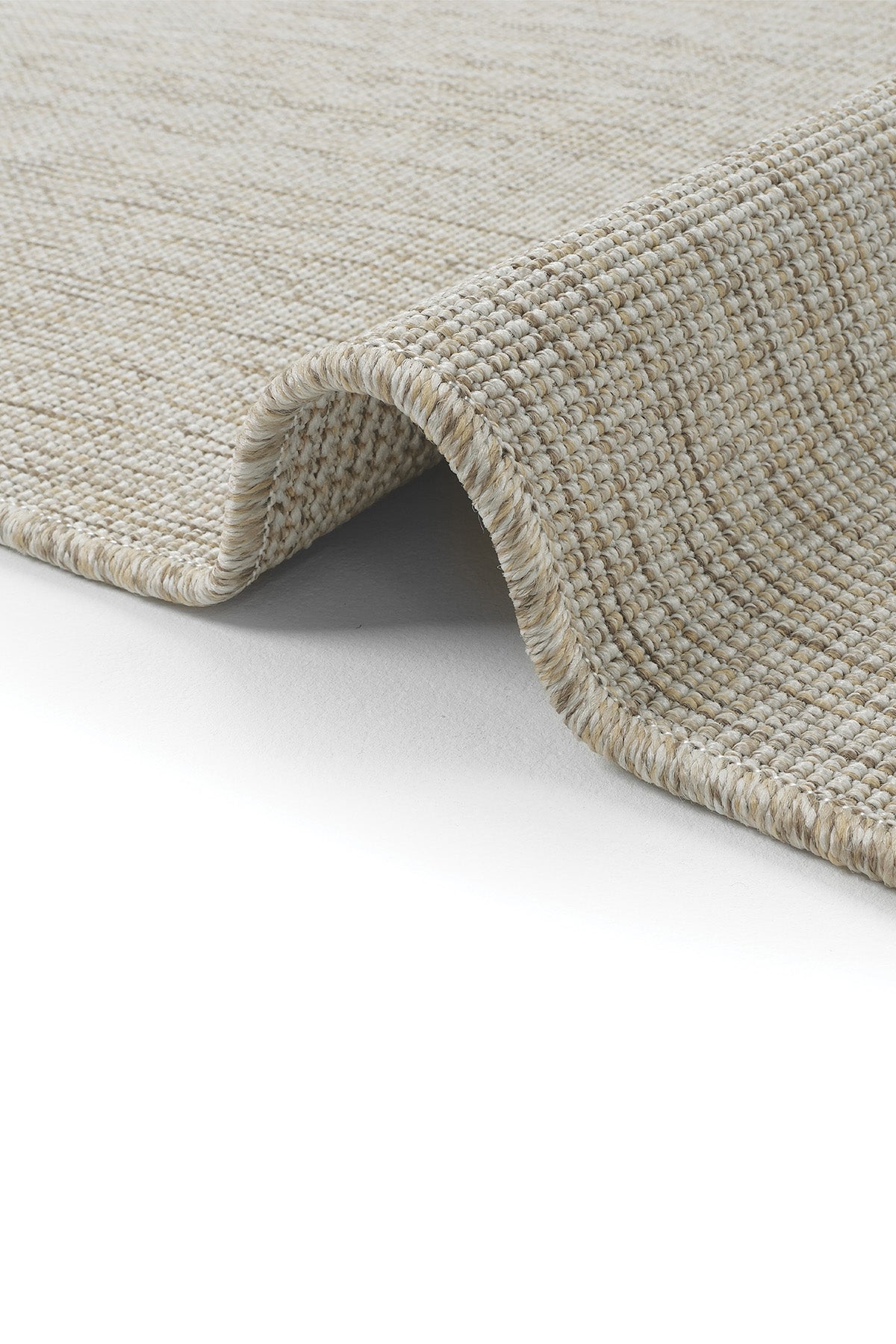 Sisalart Katlamalı Bej Roma Sisal Halı