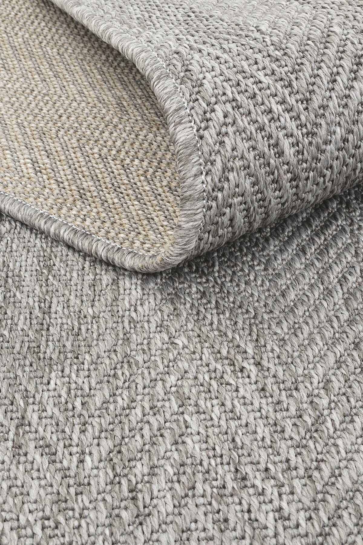 Sisalart Katlamalı Gri Basel Sisal Halı