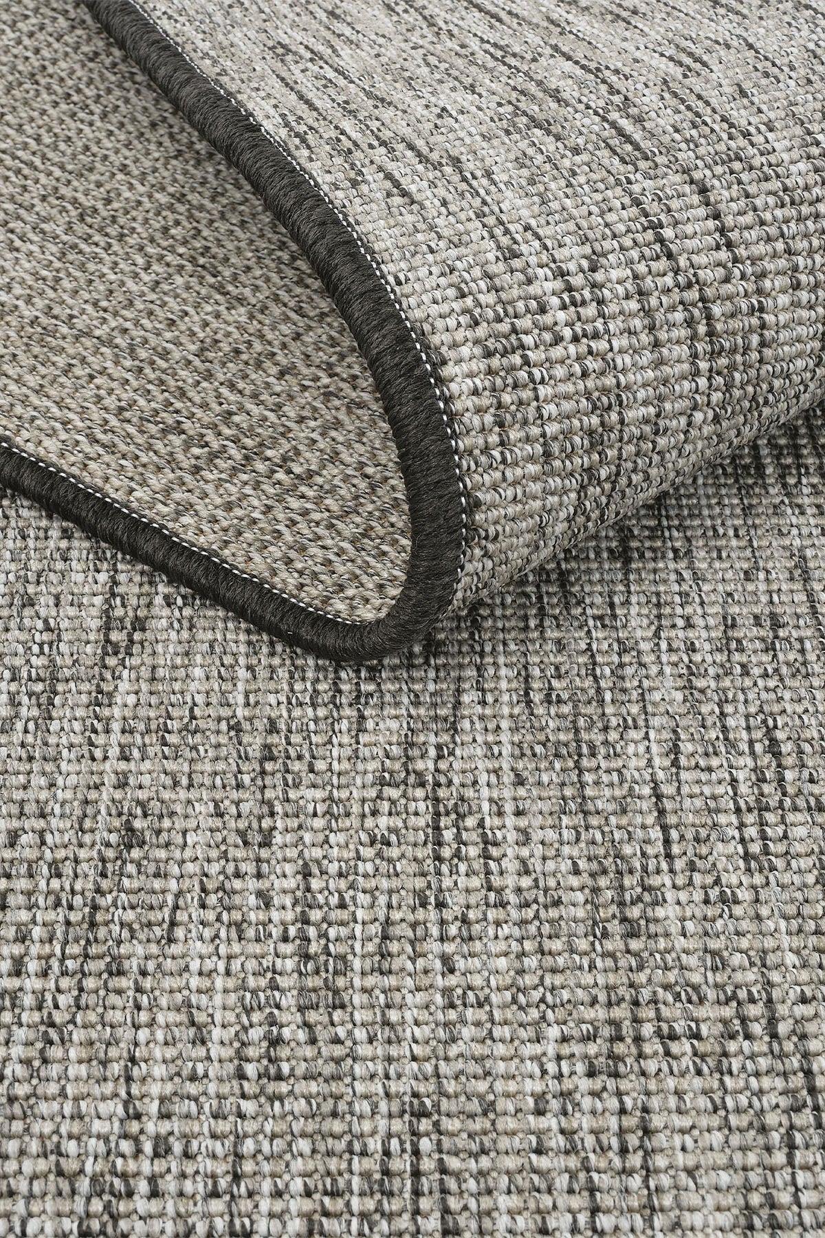 Sisalart Katlamalı Gri Londra Sisal Halı