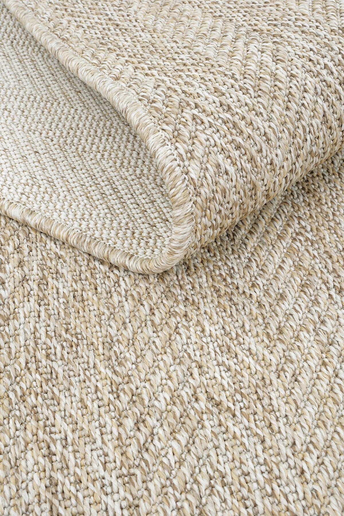 Sisalart Katlamalı Vizon Bej Sydney Sisal Halı