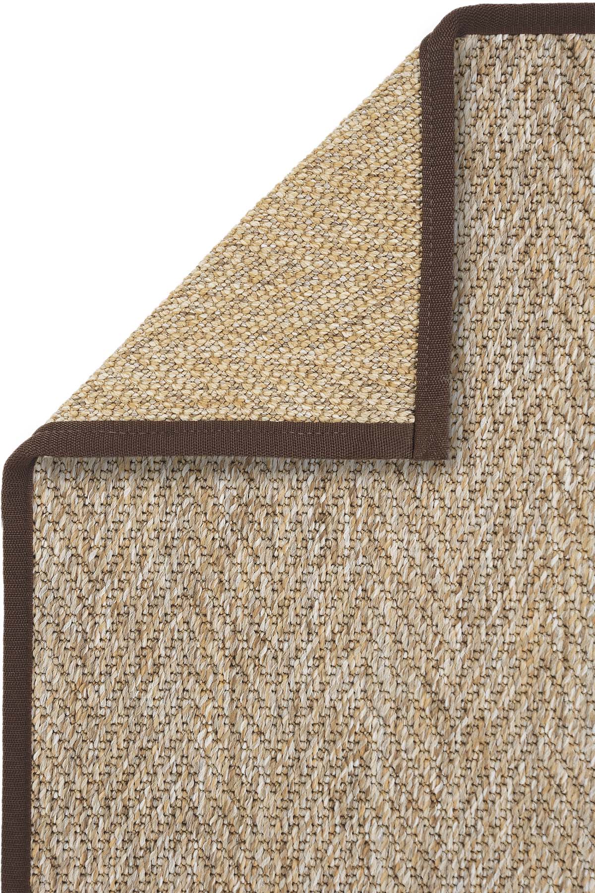 Boston Kahve Biye Bordürlü Sisal Halı | Sisalart - Sisal Halı