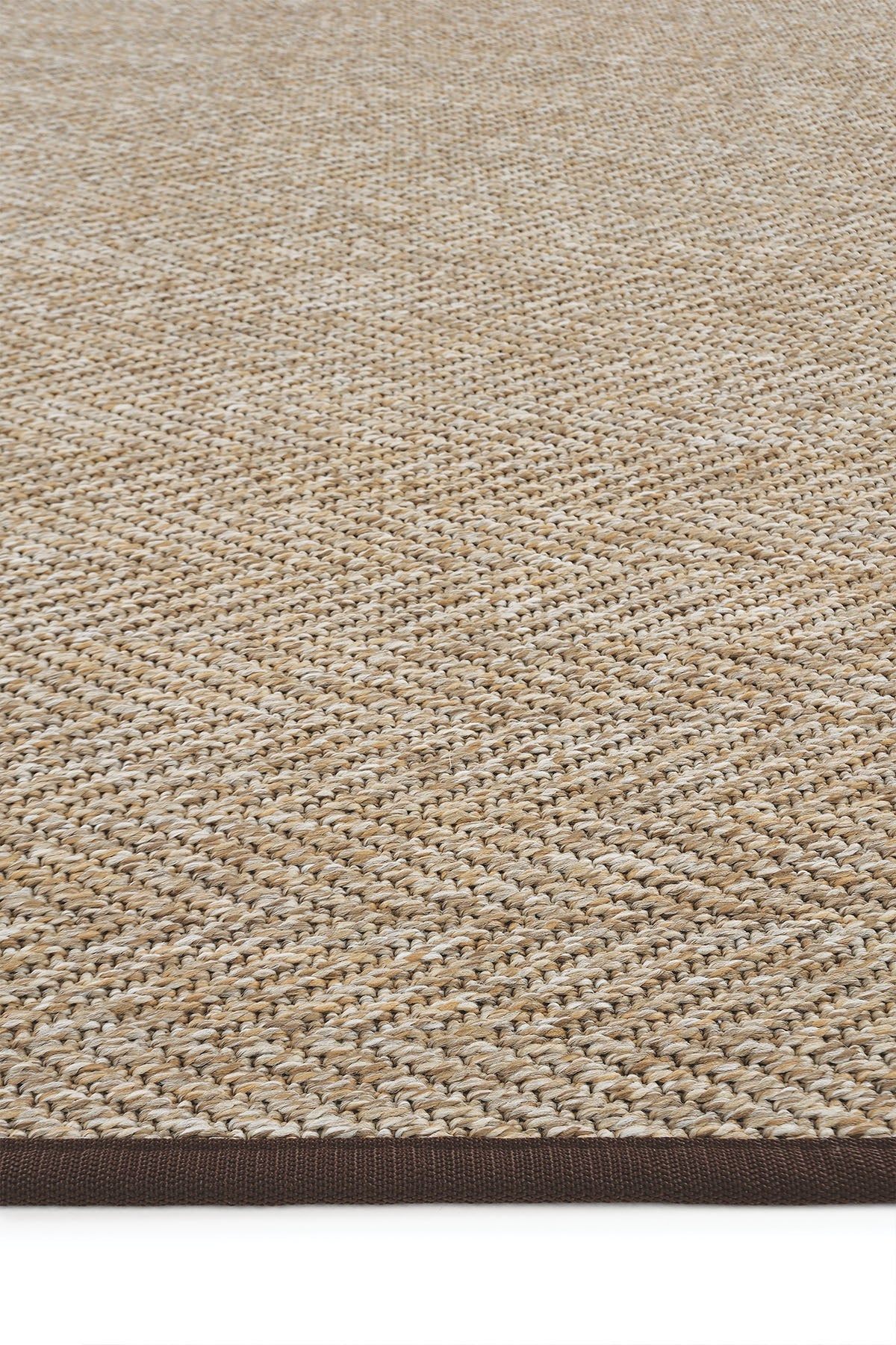 Boston Kahve Biye Bordürlü Sisal Halı | Sisalart - Sisal Halı