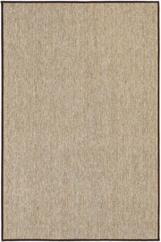 Boston Kahve Biye Bordürlü Sisal Halı | Sisalart - Sisal Halı