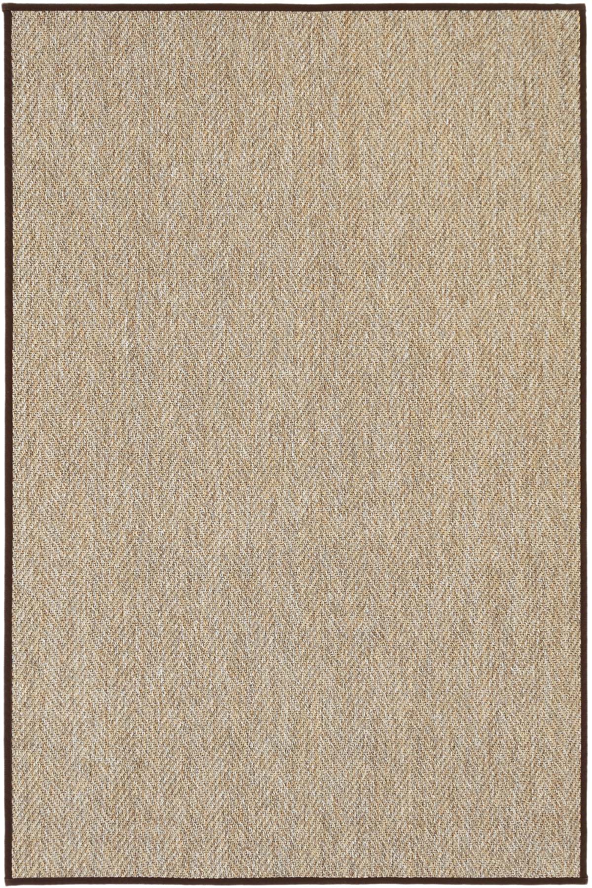 Boston Kahve Biye Bordürlü Sisal Halı | Sisalart - Sisal Halı