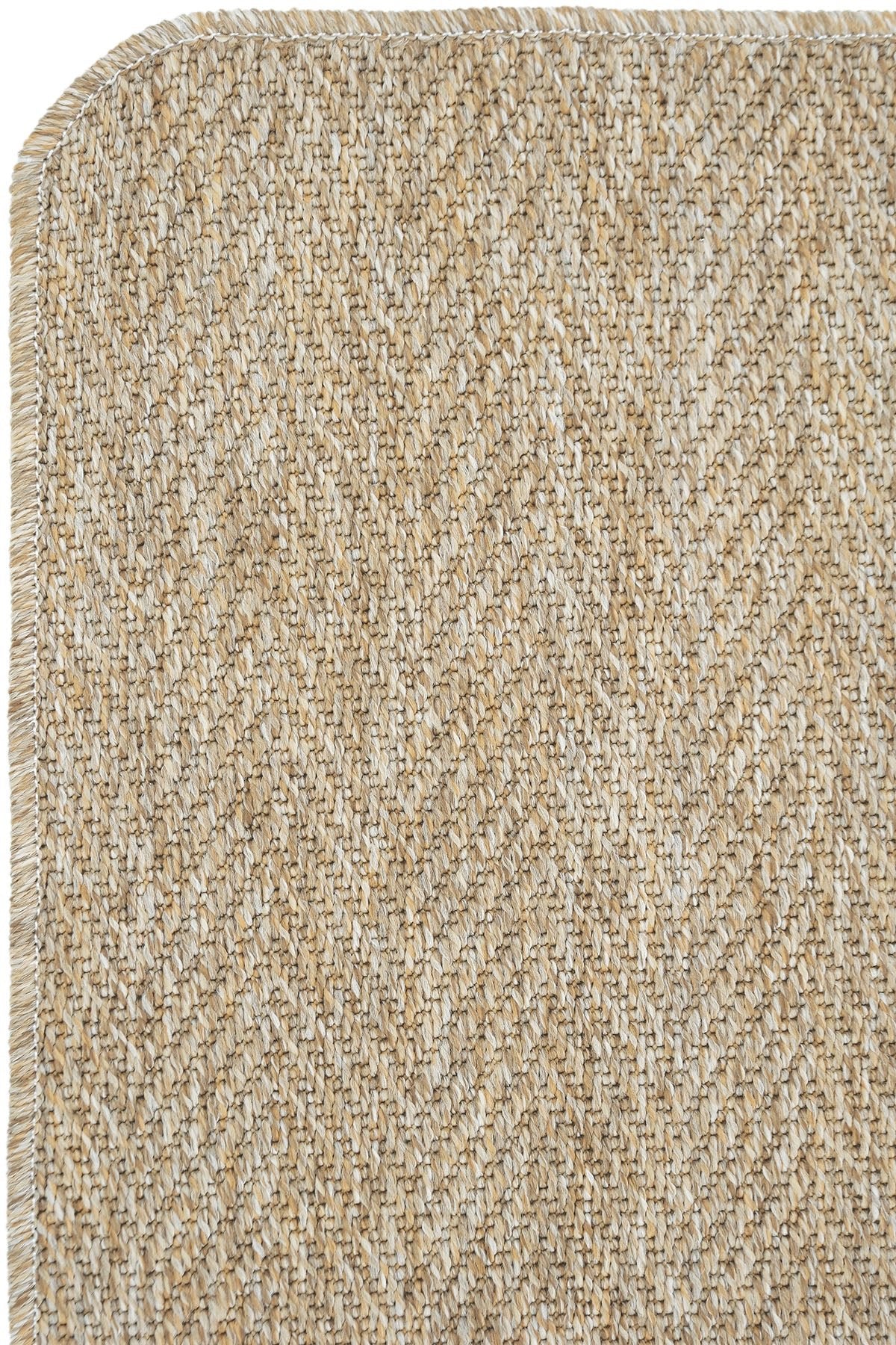 Boston Radius Overloklu Sisal Halı | Sisalart - Sisal Halı