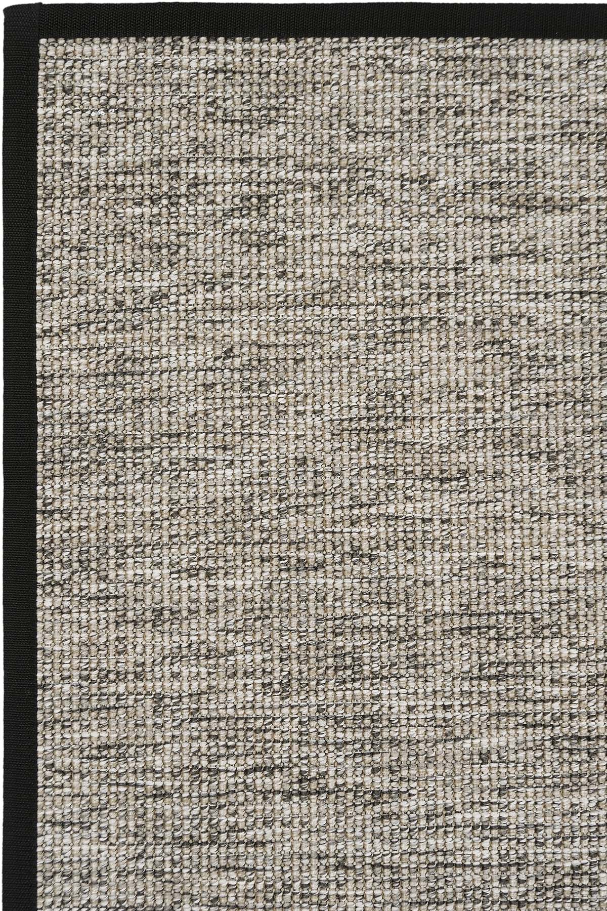 Londra Siyah Biye Bordürlü Sisal Halı | Sisalart - Sisal Halı