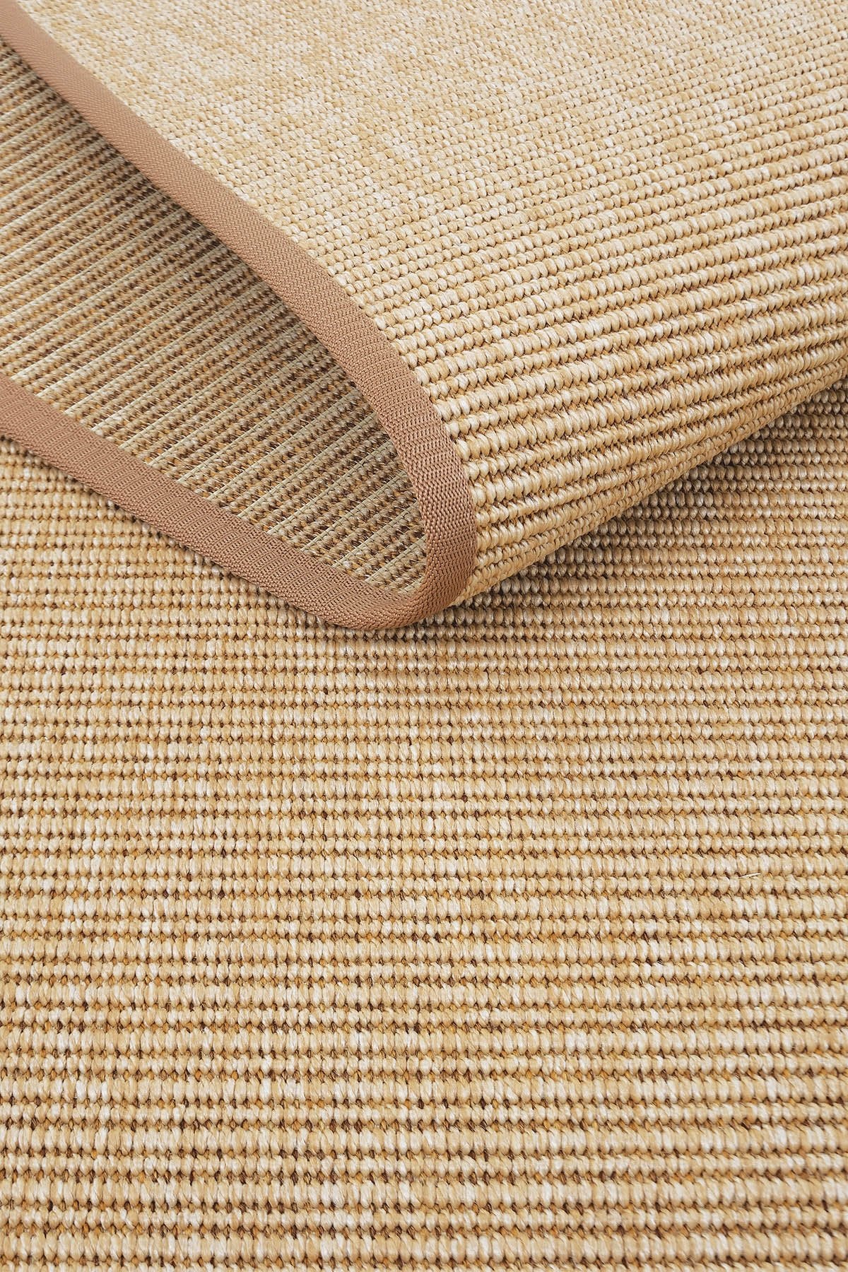 Madrid Vizon Biye Bordürlü Sisal Halı | Sisalart - Sisal Halı