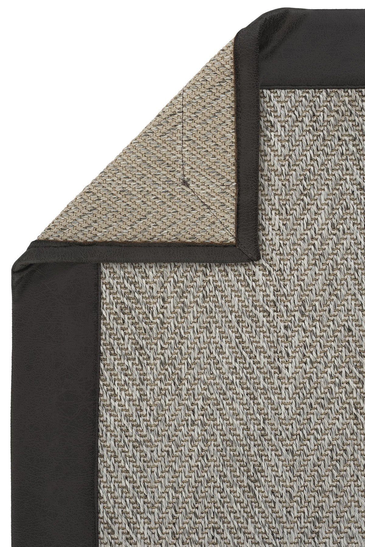 Monaco Deri Bordürlü Sisal Halı | Sisalart - Sisal Halı