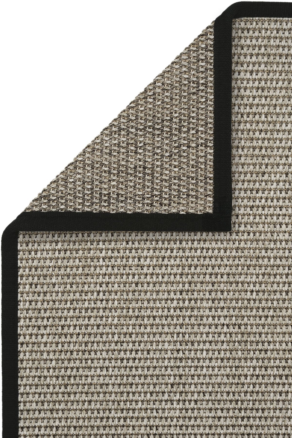 Montana Siyah Biye Bordürlü Sisal Halı | Sisalart - Sisal Halı