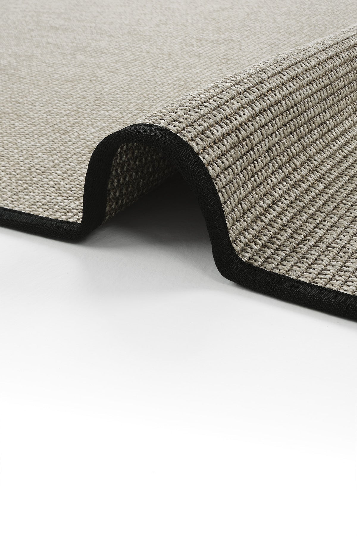 Montana Siyah Biye Bordürlü Sisal Halı | Sisalart - Sisal Halı