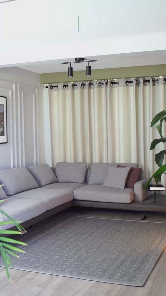 Basel Deri Bordürlü Sisal Halı | Sisalart