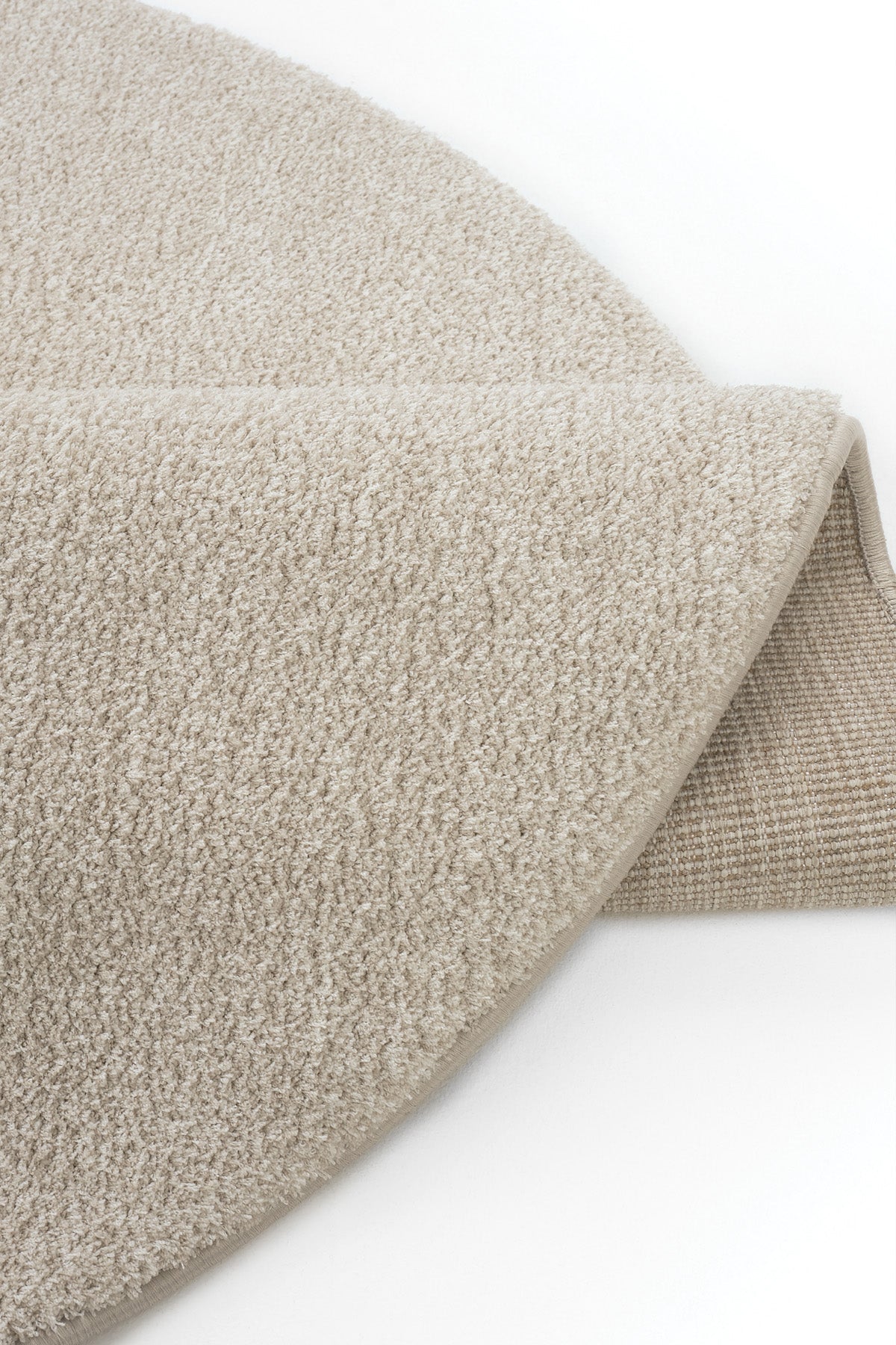 Puffy Yuvarlak Açık Taş Tuft Halı | Sisalart - Sisal Halı