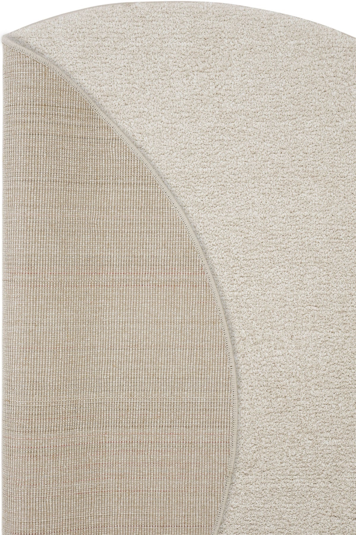 Puffy Yuvarlak Açık Taş Tuft Halı | Sisalart - Sisal Halı
