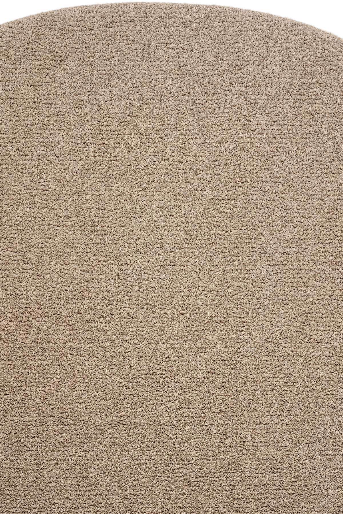 Puffy Yuvarlak Koyu Bej Tuft Halı | Sisalart - Sisal Halı