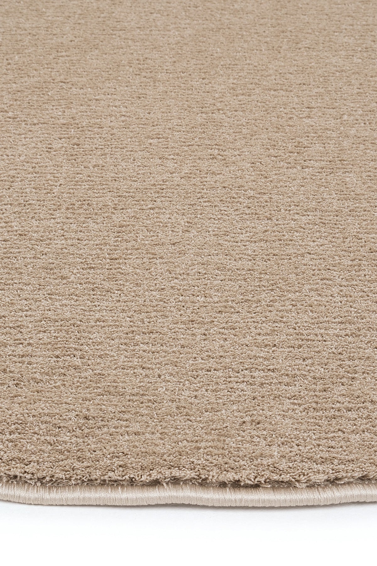 Puffy Yuvarlak Koyu Bej Tuft Halı | Sisalart - Sisal Halı