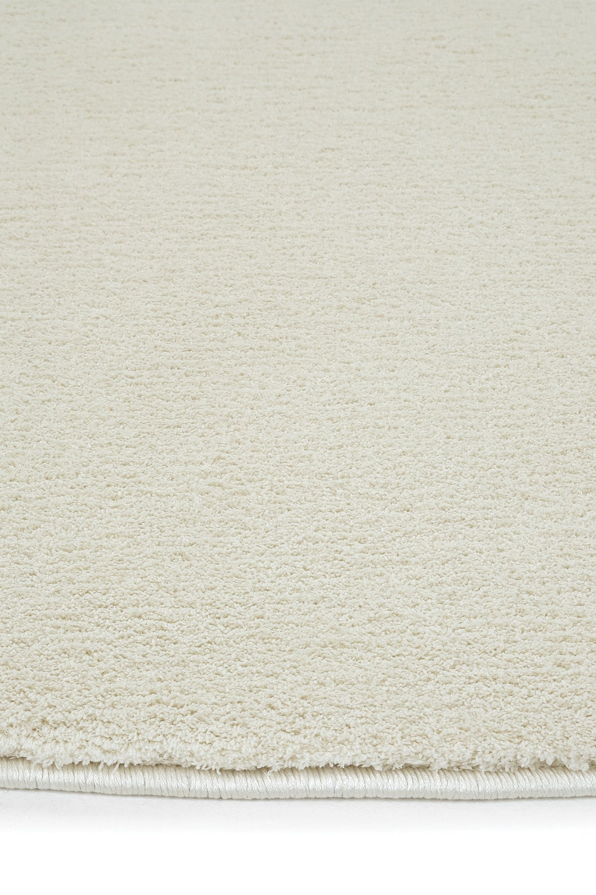 Puffy Yuvarlak Krem Tuft Halı | Sisalart - Sisal Halı