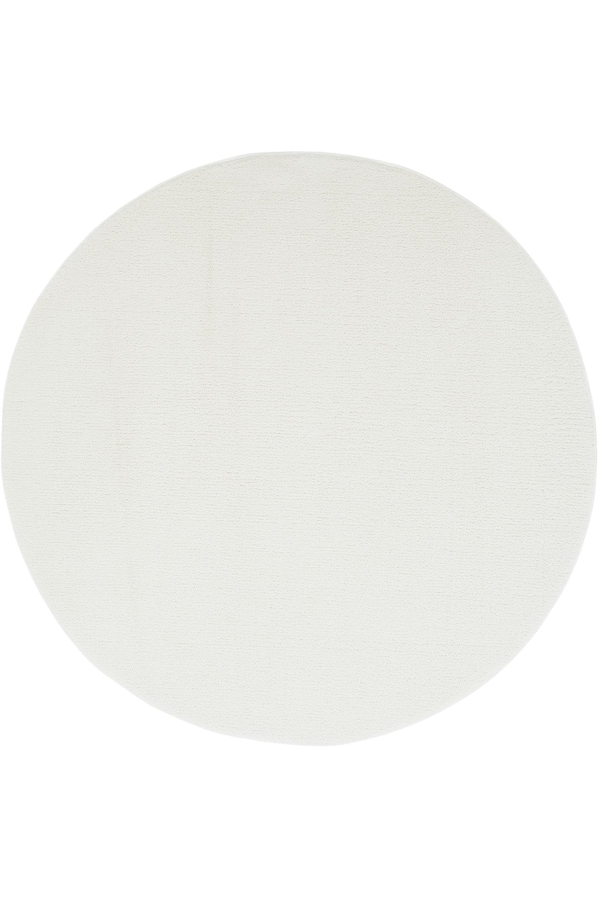 Puffy Yuvarlak Krem Tuft Halı | Sisalart - Sisal Halı