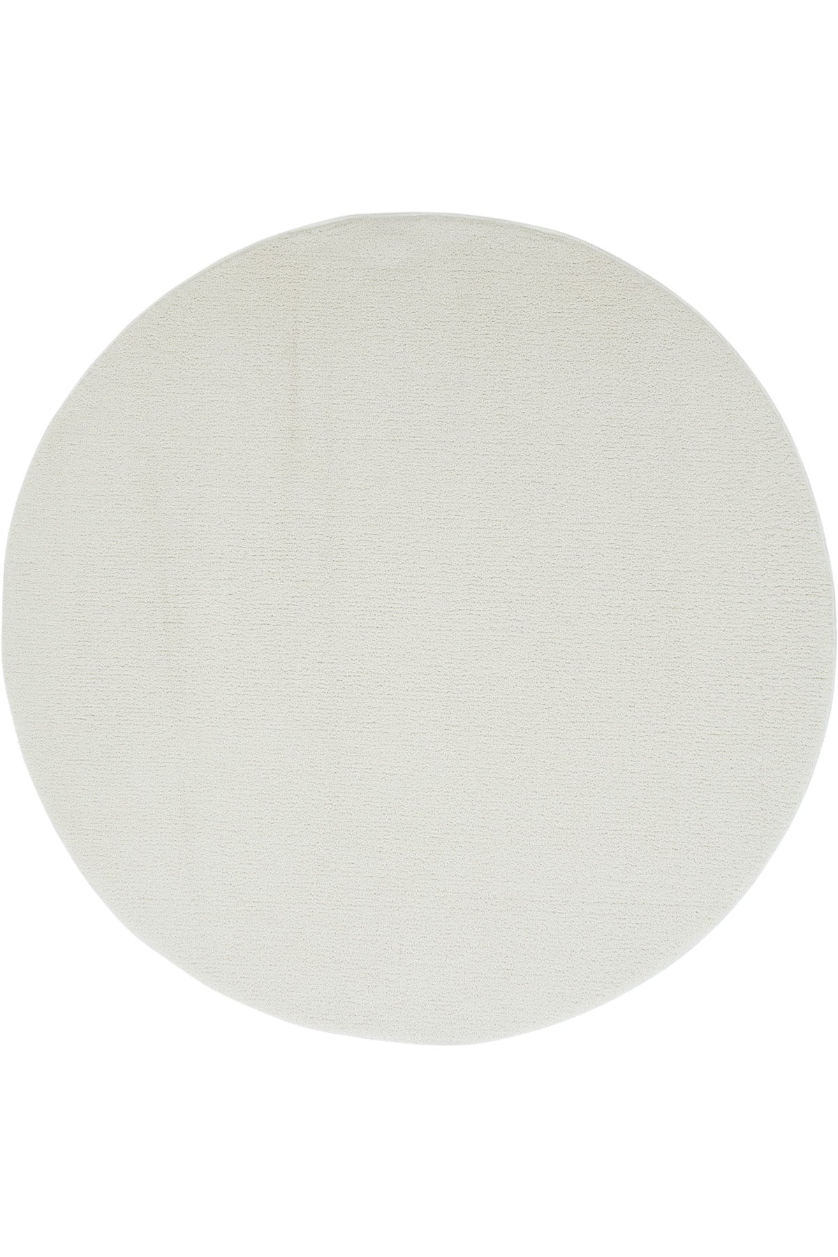 Puffy Yuvarlak Krem Tuft Halı | Sisalart - Sisal Halı