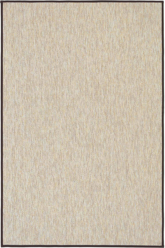 Roma Kahve Biye Bordürlü Sisal Halı | Sisalart - Sisal Halı
