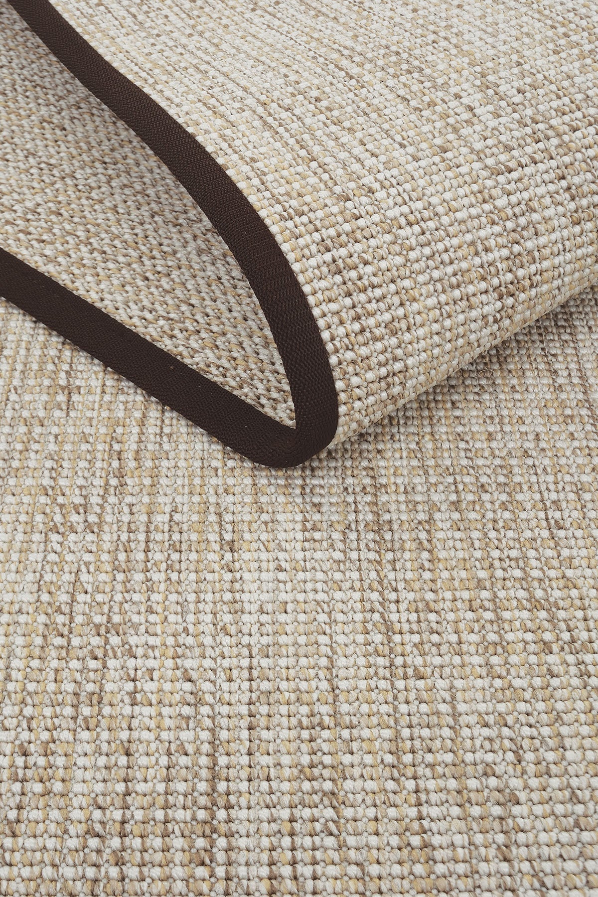 Roma Kahve Biye Bordürlü Sisal Halı | Sisalart - Sisal Halı