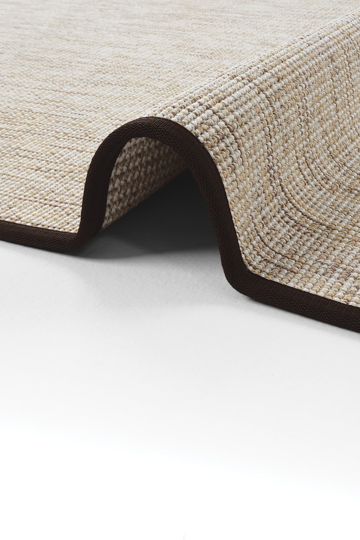 Roma Kahve Biye Bordürlü Sisal Halı | Sisalart - Sisal Halı