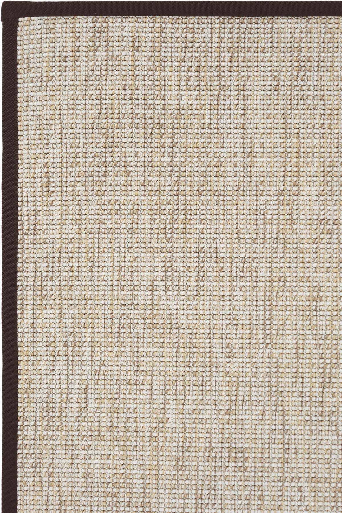 Roma Kahve Biye Bordürlü Sisal Halı | Sisalart - Sisal Halı