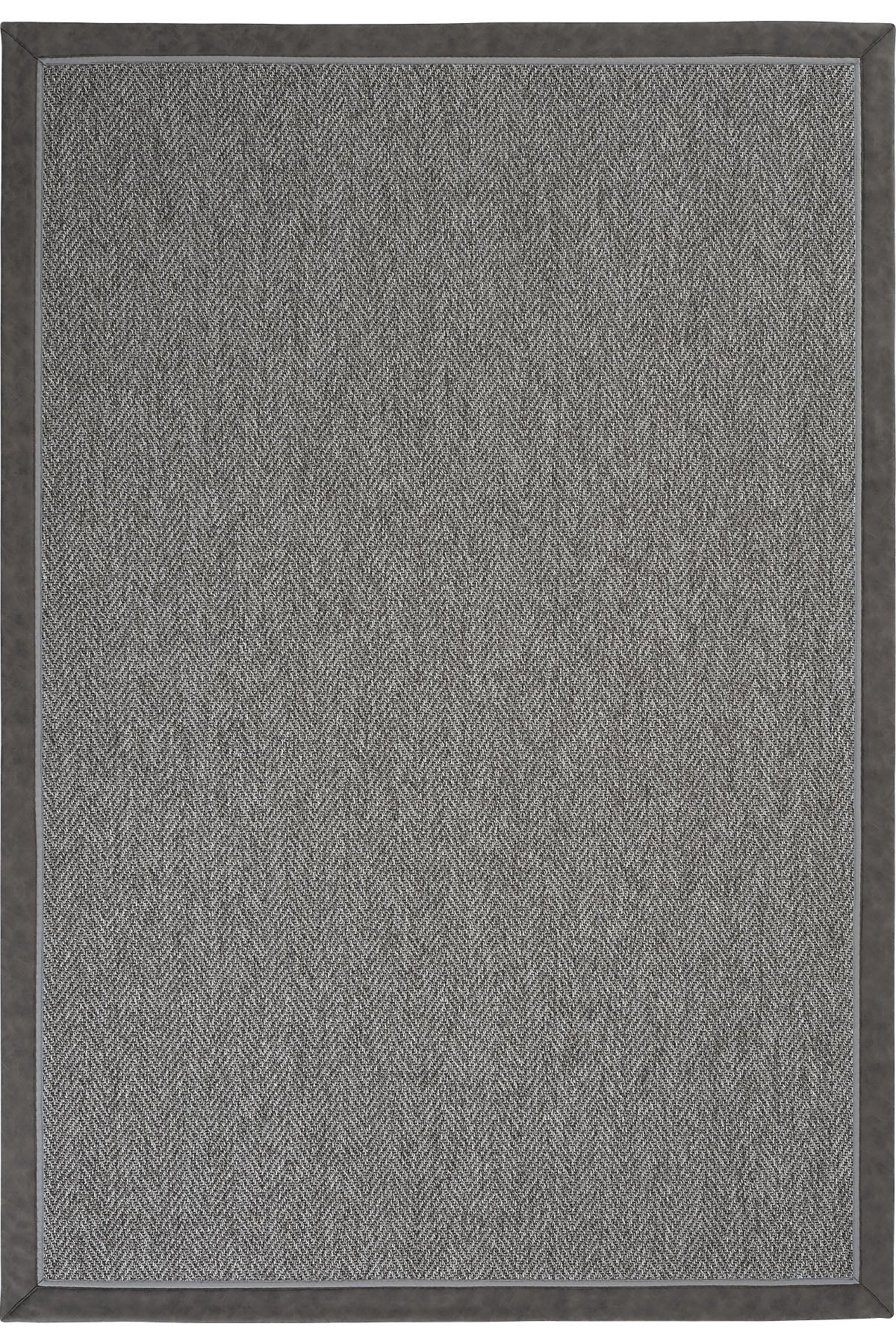 Sisalart Basel Deri Çift Bordür Sisal Halı - Sisal Halı