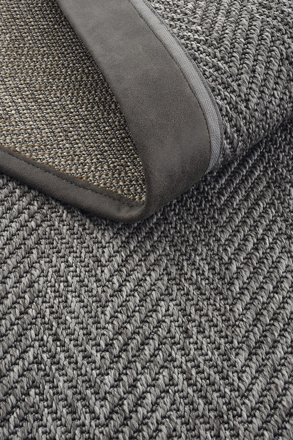 Sisalart Basel Deri Çift Bordür Sisal Halı - Sisal Halı