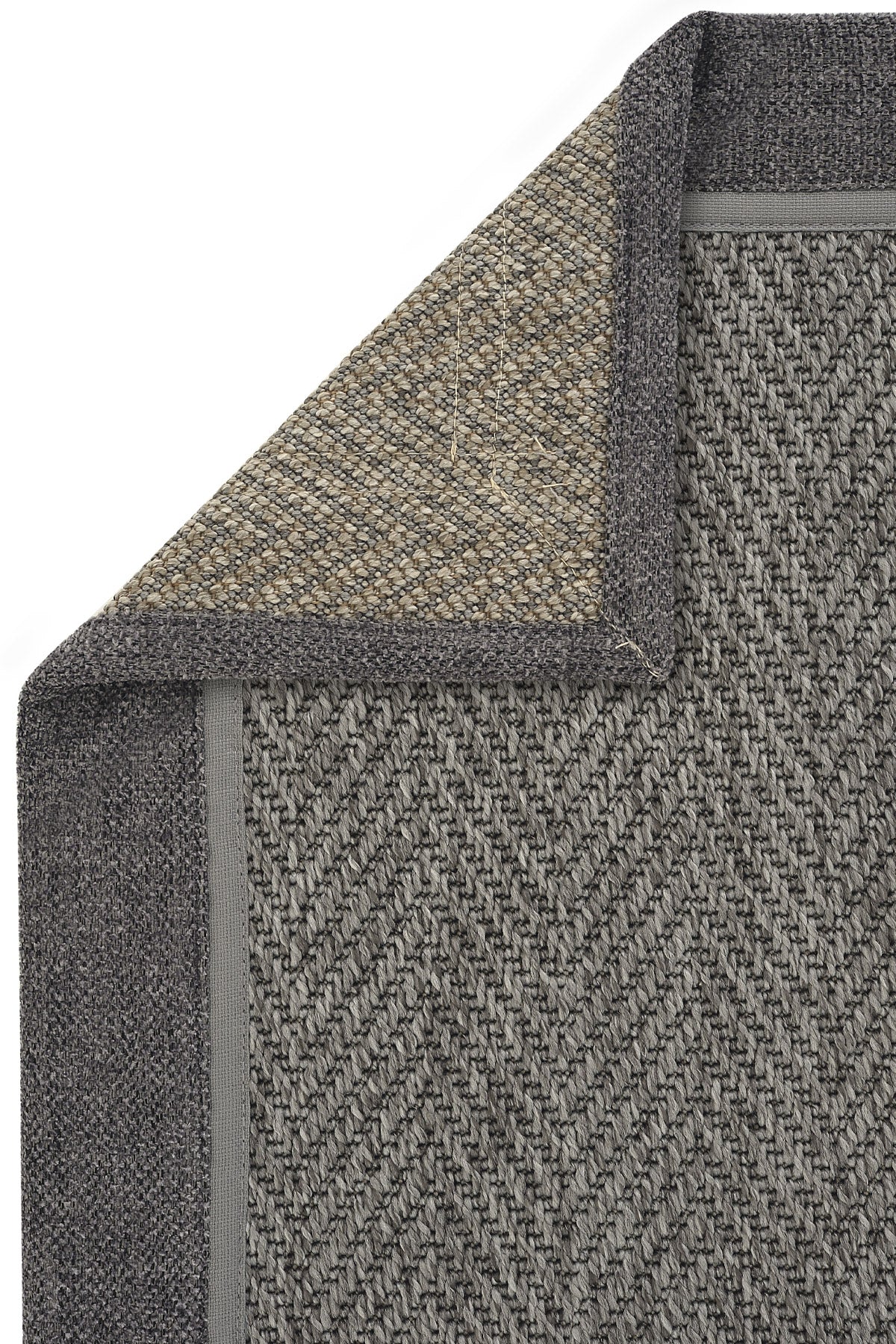 Sisalart Basel Keten Çift Bordür Sisal Halı - Sisal Halı