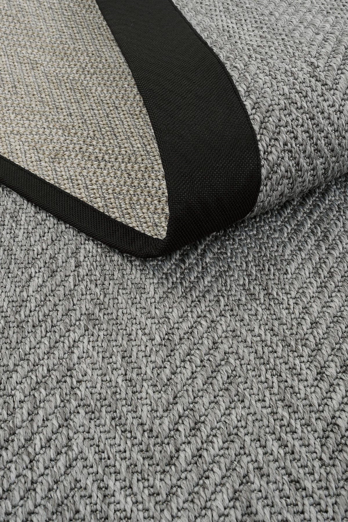 Sisalart Basel Siyah Keten Sisal Halı - Sisal Halı