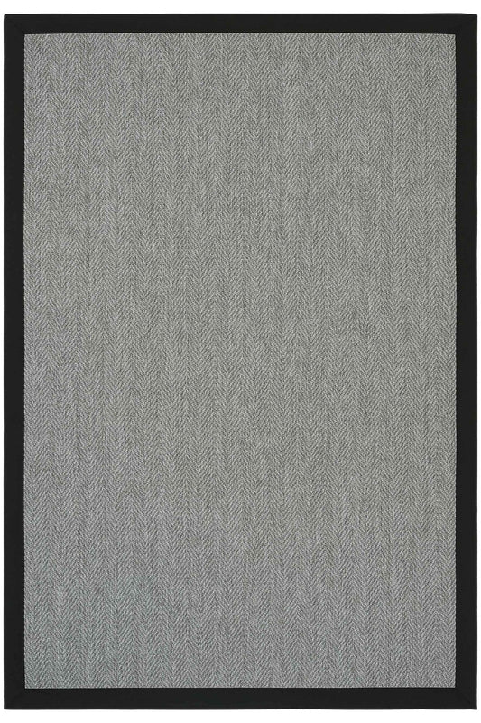 Sisalart Basel Siyah Keten Sisal Halı - Sisal Halı