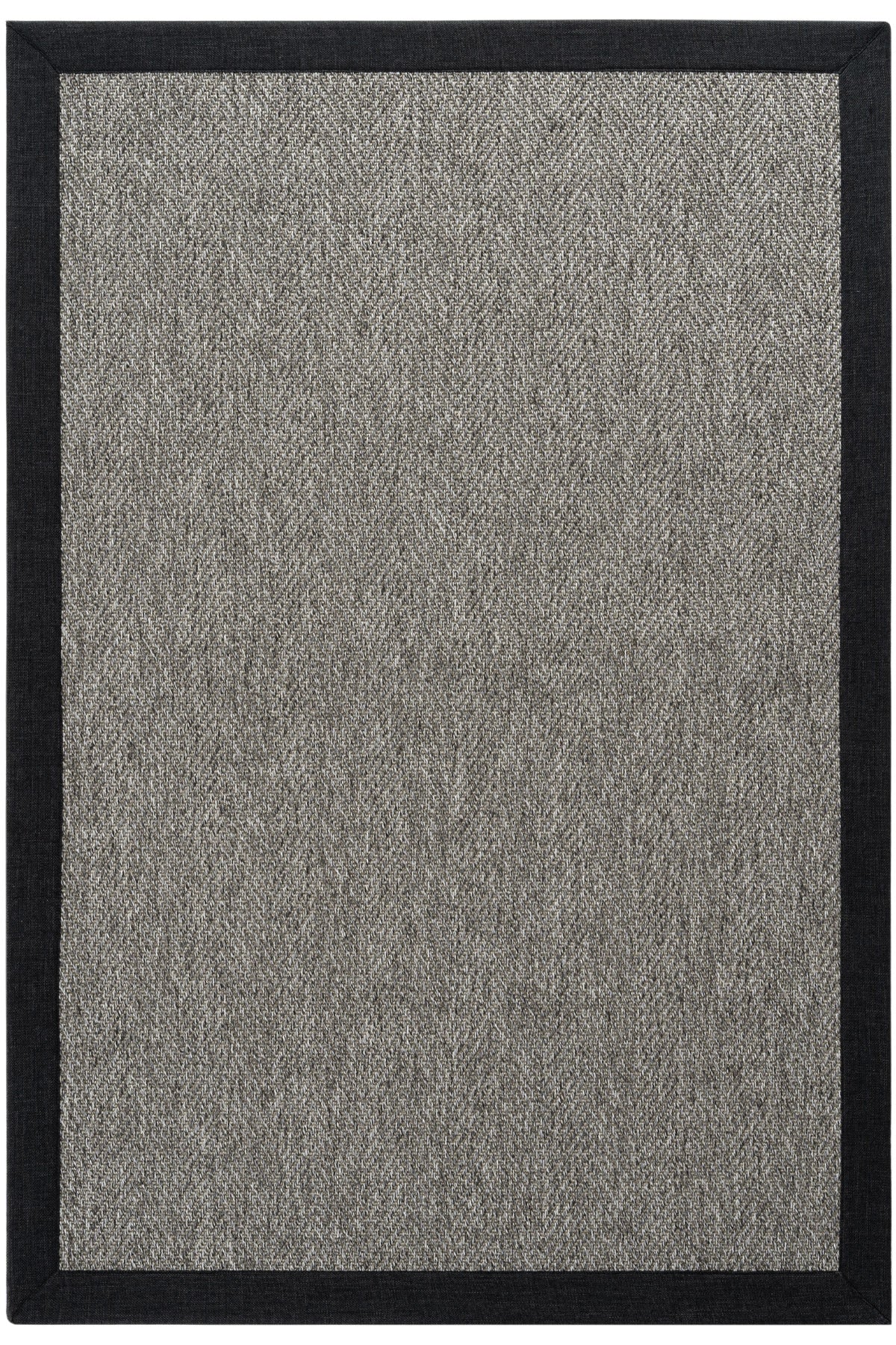Sisalart Berlin Antrasit Keten Bordür Sisal Halı - Sisal Halı