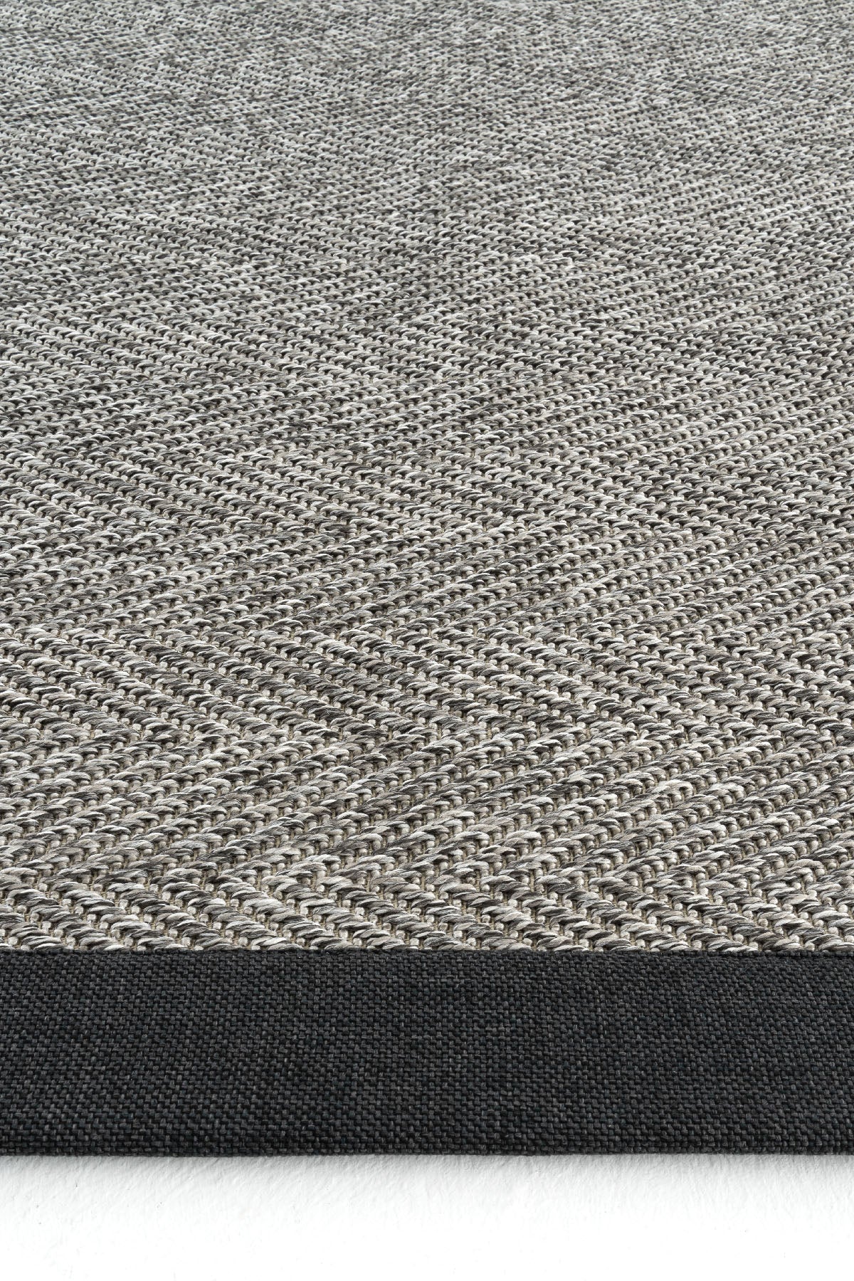 Sisalart Berlin Antrasit Keten Bordür Sisal Halı - Sisal Halı