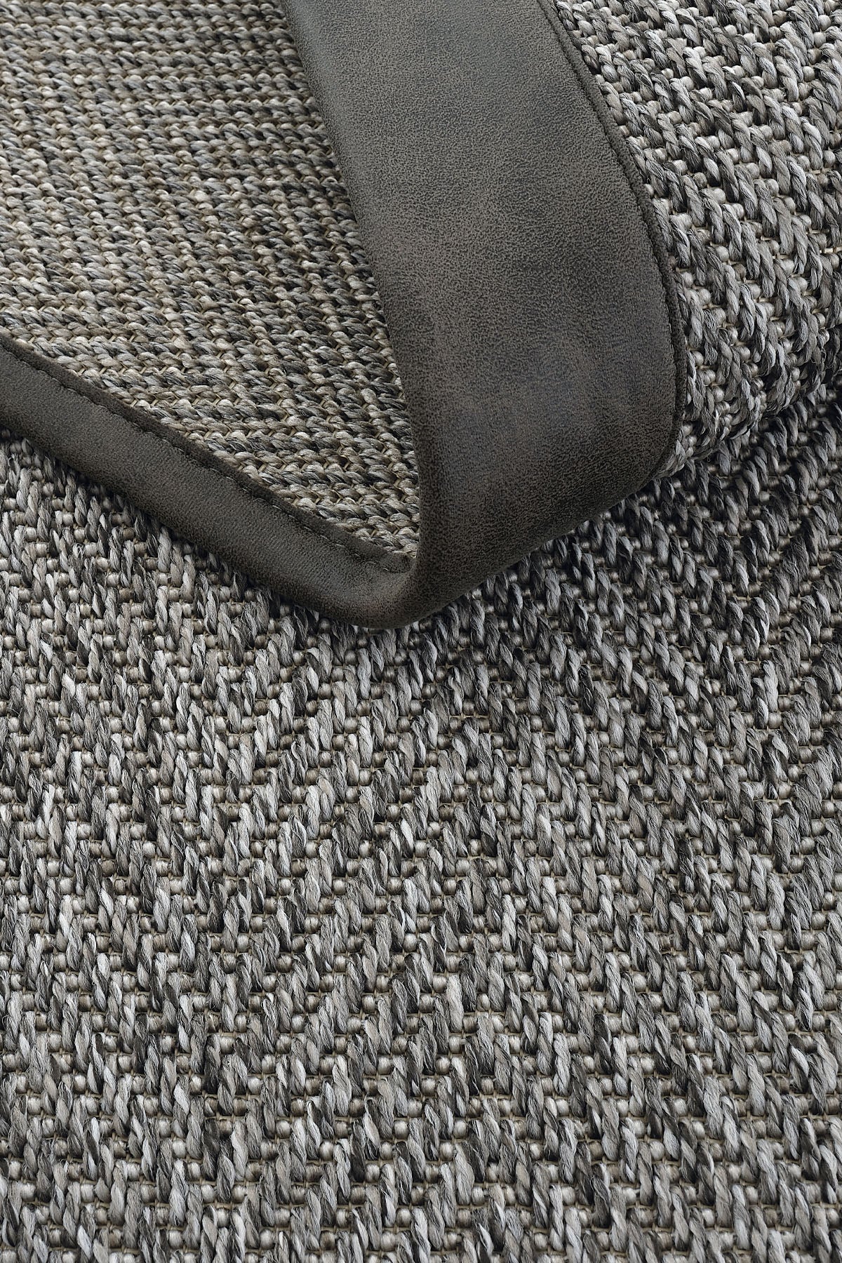 Sisalart Berlin Deri Bordür Sisal Halı - Sisal Halı