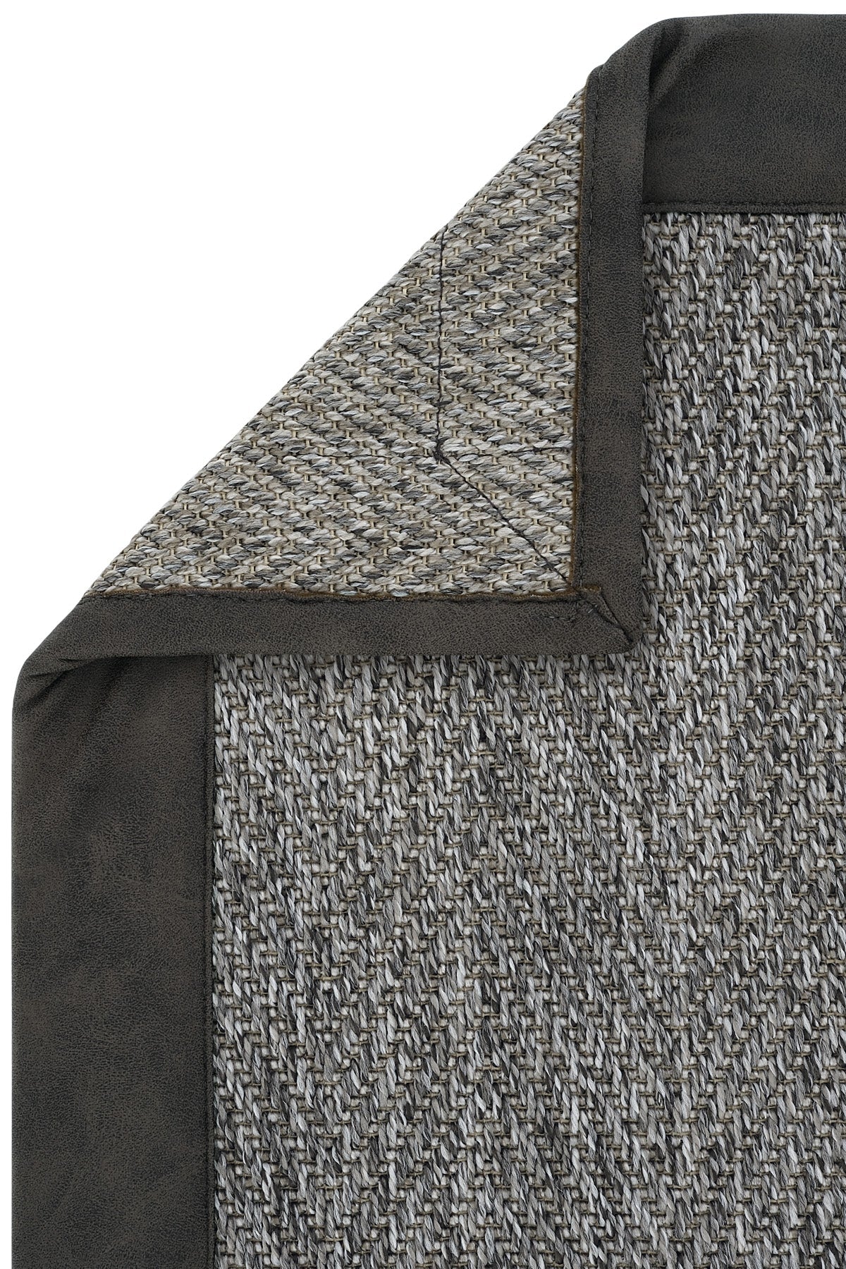 Sisalart Berlin Deri Bordür Sisal Halı - Sisal Halı