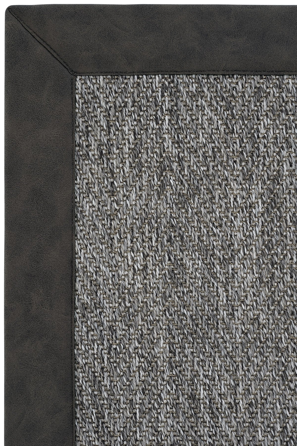 Sisalart Berlin Deri Bordür Sisal Halı - Sisal Halı