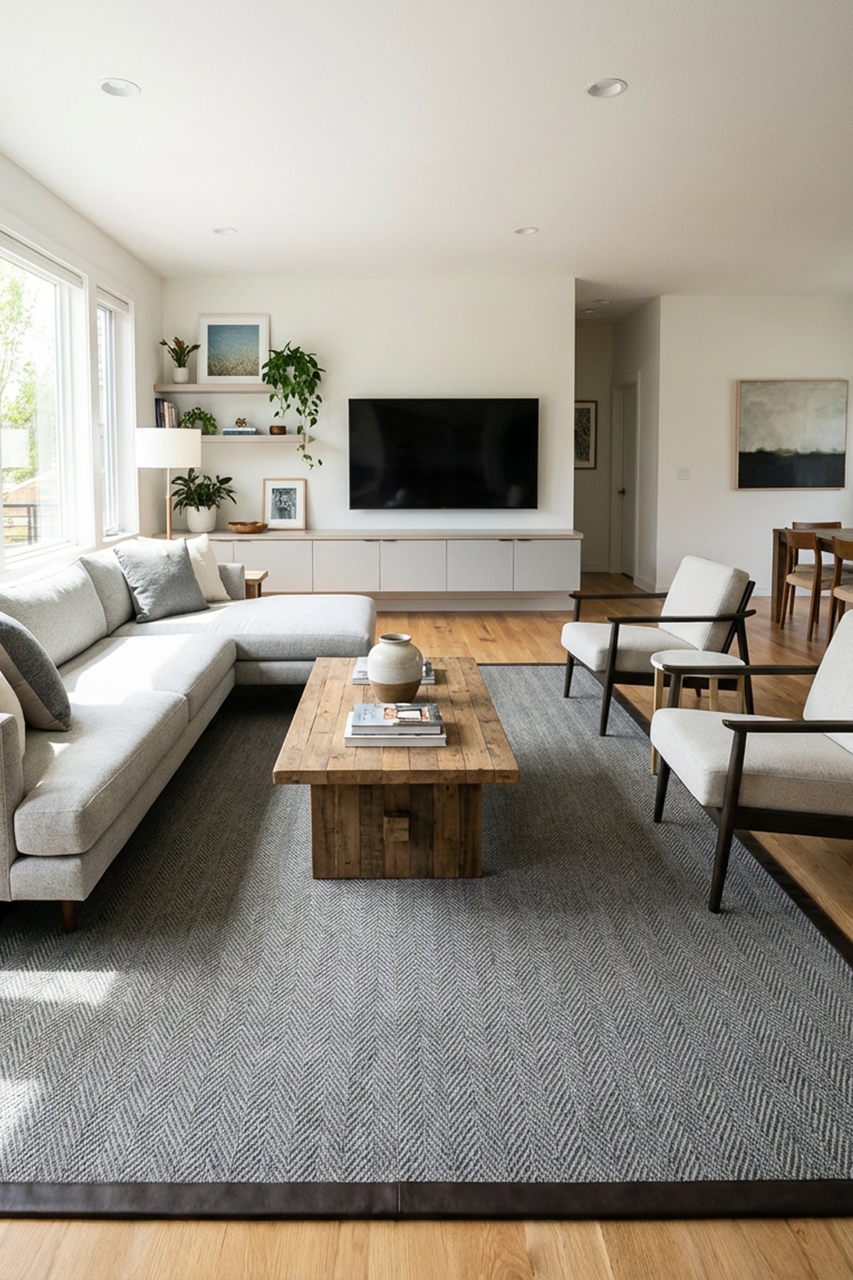 Sisalart Berlin Deri Bordür Sisal Halı - Sisal Halı